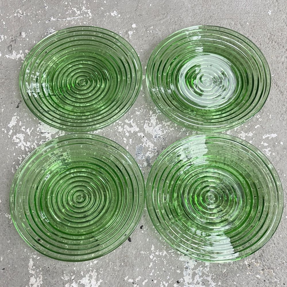 Anchor Hocking park ave green dishes